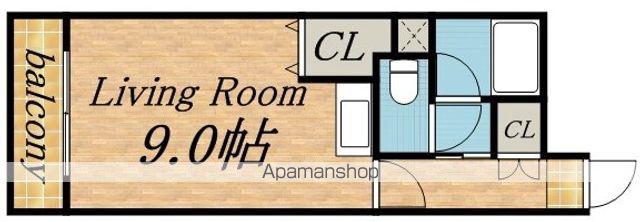 チサンマンション円山(ワンルーム/8階)の間取り写真