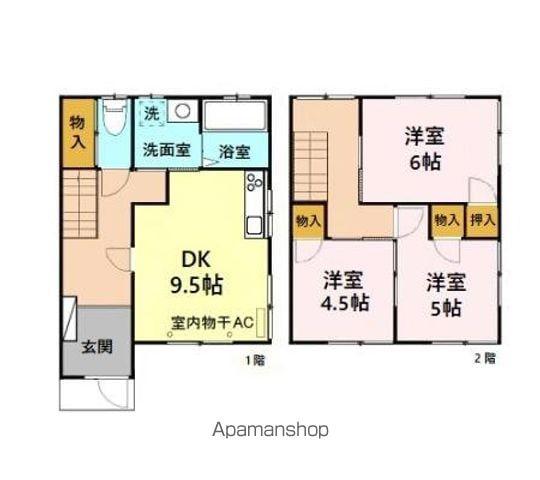 蕗澤貸住宅(3DK)の間取り写真