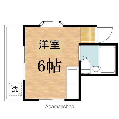 マドレーヌ(ワンルーム/3階)の間取り写真