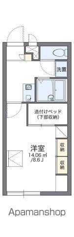 レオパレスグレイス(1K/1階)の間取り写真