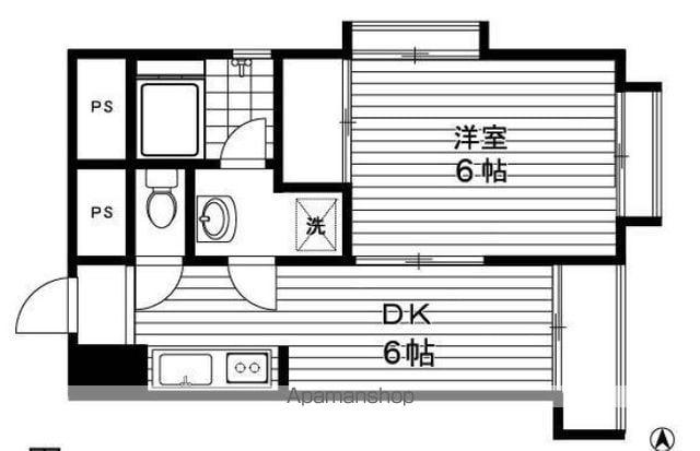ハイライフ桜台(1DK/8階)の間取り写真