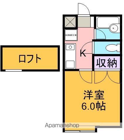 メゾンエスポア(1K/1階)の間取り写真