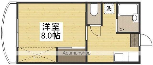 べレール清心(1K/1階)の間取り写真