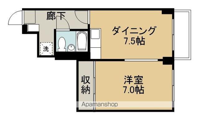 メゾンオピスⅡ(1DK/1階)の間取り写真