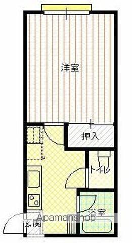 グローリーM2(1K/1階)の間取り写真