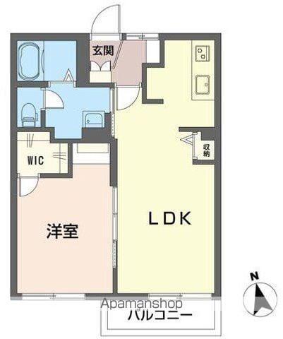 マインズB(2DK/2階)の間取り写真