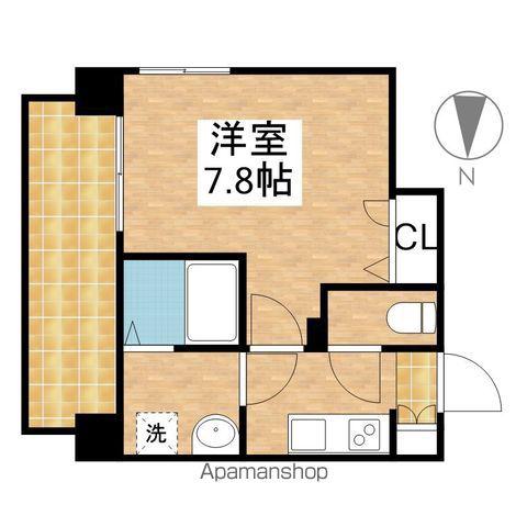 メイクス矢場町Ⅱ(1K/8階)の間取り写真