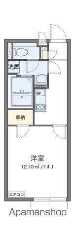 クレイノT ヴィルヌーブ(1K/1階)の間取り写真