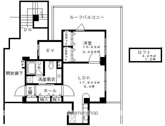 アーバンコート99(1LDK/7階)の間取り写真