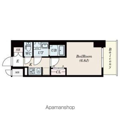 S-RESIDENCE鶴舞駅前(1K/14階)の間取り写真