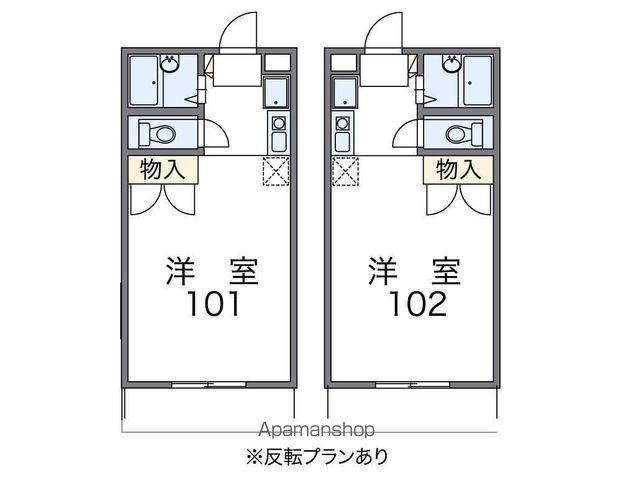 レオパレス西之川(1K/2階)の間取り写真