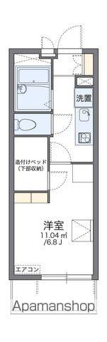 レオパレスミワノ パーク 2階階 間取り
