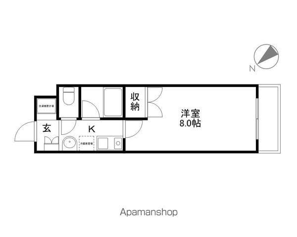 KULTON(1K/2階)の間取り写真