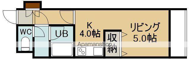 ライオンズマンション函館湯川第3(1K/4階)の間取り写真