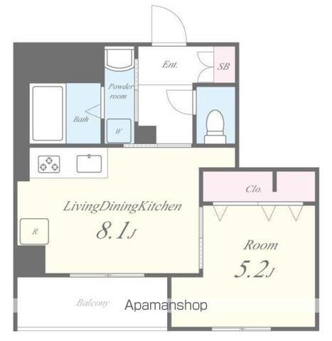 TS RESIDENCE 東陽町(1LDK/4階)の間取り写真
