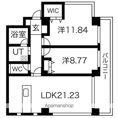 BLANC MISON覚王山(2SDK/2階)の間取り写真