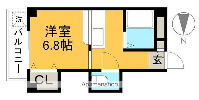 ピュアメゾン(ワンルーム/3階)の間取り写真