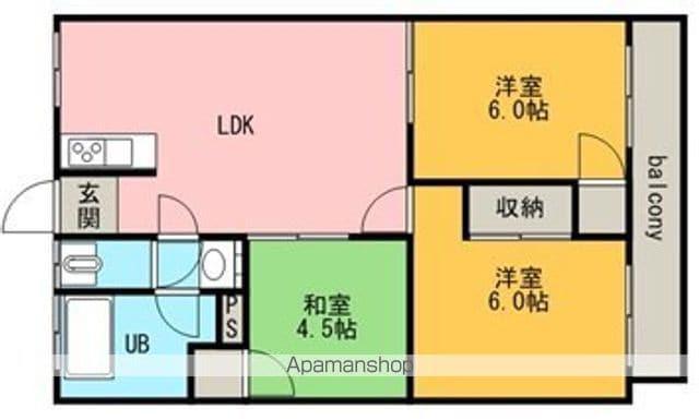 サンライズマツダⅠ(3LDK/5階)の間取り写真