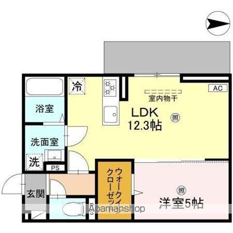 D-ROOM山上(1LDK/1階)の間取り写真