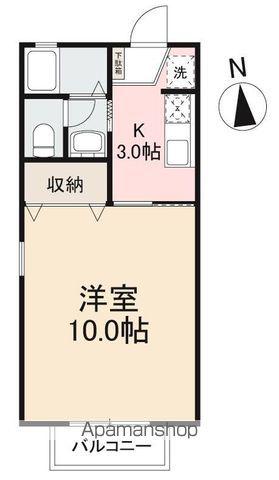 テンダーネスコーポⅡ(1K/1階)の間取り写真