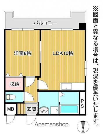 フォーレスト本城2(1LDK/7階)の間取り写真