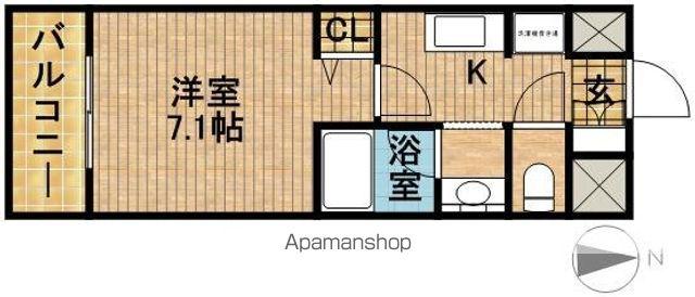 IS常盤(1K/1階)の間取り写真