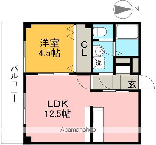 グランパレスパゴダ(1LDK/6階)の間取り写真