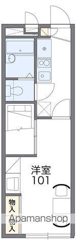 レオパレスWILL(1K/1階)の間取り写真