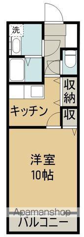 ピュアティ(1K/1階)の間取り写真