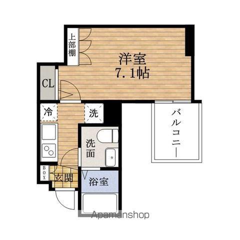 ADVANCE心斎橋ラシュレ(1K/11階)の間取り写真