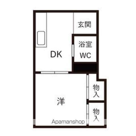 エイトハイツ(1DK/3階)の間取り写真