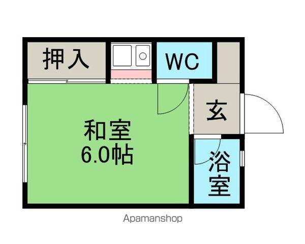 コーポ下村(ワンルーム/2階)の間取り写真