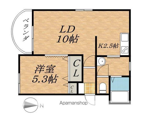 PARIE DE REVE(1LDK/1階)の間取り写真