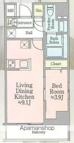 ティモーネ押上ノルド(1LDK/5階)の間取り写真