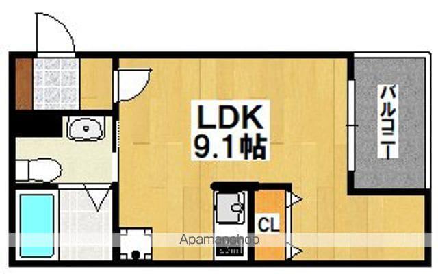 CASA七道(ワンルーム/1階)の間取り写真