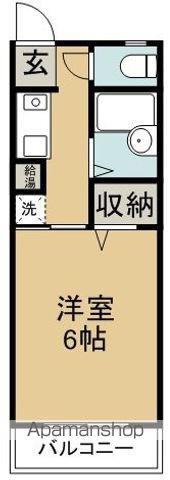 エクラ ドゥース(1K/2階)の間取り写真
