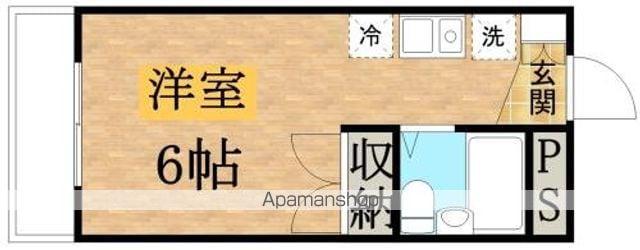 コスモドゥエル(ワンルーム/4階)の間取り写真