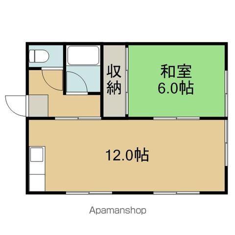 いわて銀河鉄道 滝沢駅 徒歩8分 2階建 築30年(1LDK/2階)の間取り写真
