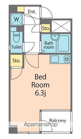 リジョイス(1K/2階)の間取り写真