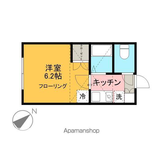 グローブ青山(1K/1階)の間取り写真