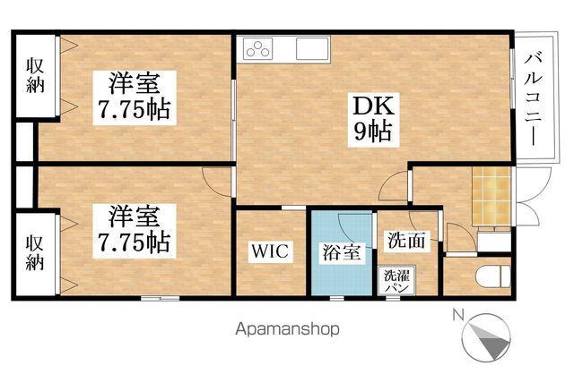 セピアハイツ(2DK/1階)の間取り写真