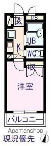 RX寺町(1K/1階)の間取り写真