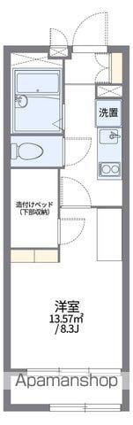 レオパレスリバーポイント小岩Ⅱ(1K/2階)の間取り写真