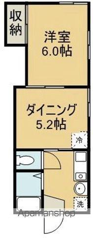 ルミエール笹口(2K/1階)の間取り写真