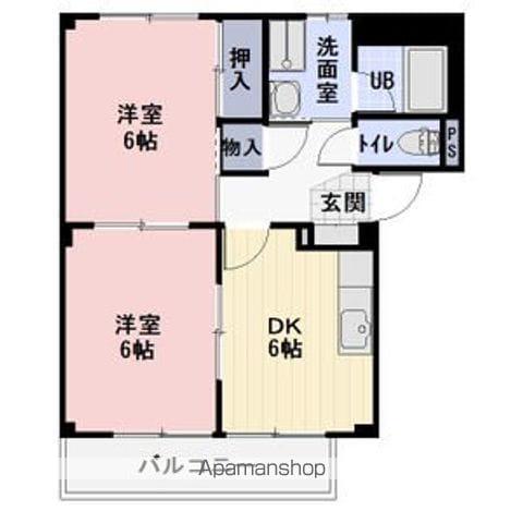 SURPLUS LEST(2DK/2階)の間取り写真