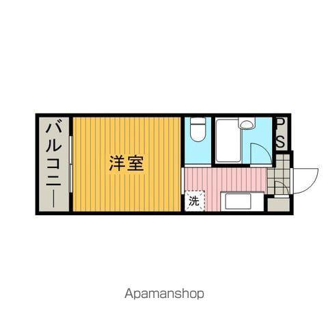 メゾンアロー5(ワンルーム/5階)の間取り写真