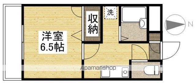 グレコ東山(1K/1階)の間取り写真