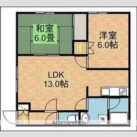 サンフラワーA(2LDK/3階)の間取り写真