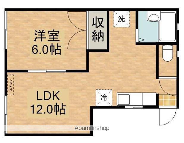 コーポマキ(1LDK/1階)の間取り写真