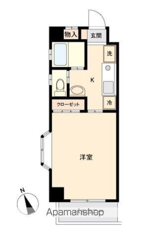 グランメゾン七福(1K/2階)の間取り写真